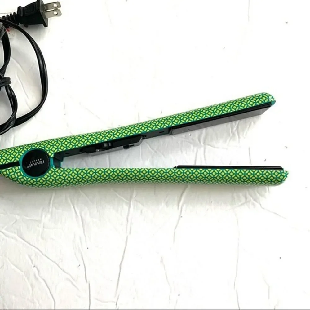 Revive Flat Styling Hair Iron Green Teal Blue & Black Temp 176-450F Straigtener